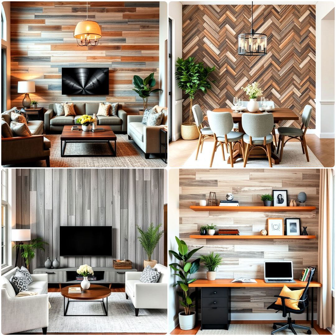 25 Barnwood Accent Wall Ideas for Rustic Living Room Charm