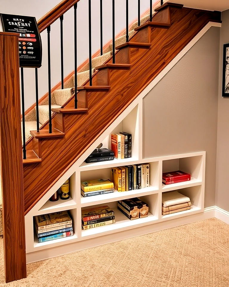 basement under stair storage solutions - 20 Basement Stair Ideas