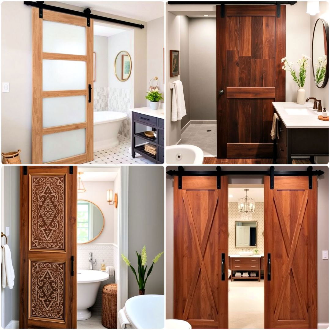 15 Bathroom Barn Door Ideas For Space Saving Modern Style Now