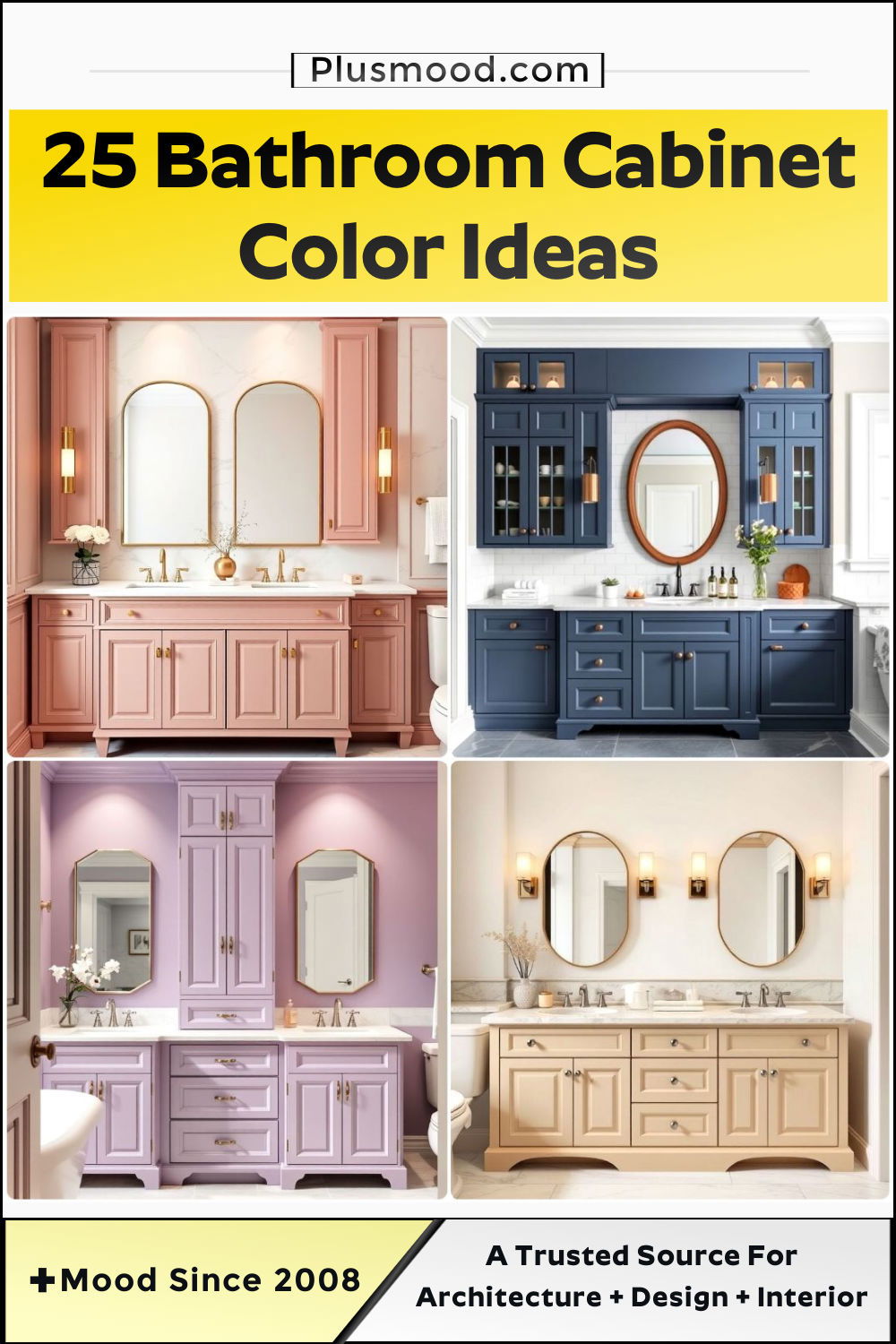 bathroom cabinet color ideas