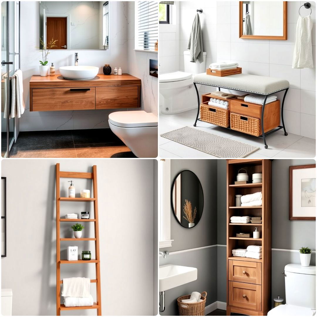 30 Bathroom Furniture Ideas To Organize Small Bathrooms Now