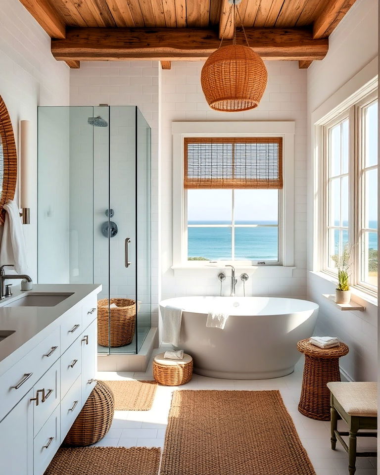 bathroom into a refreshing coastal retreat with beach inspired decor - 30 Dream Bathroom Ideas