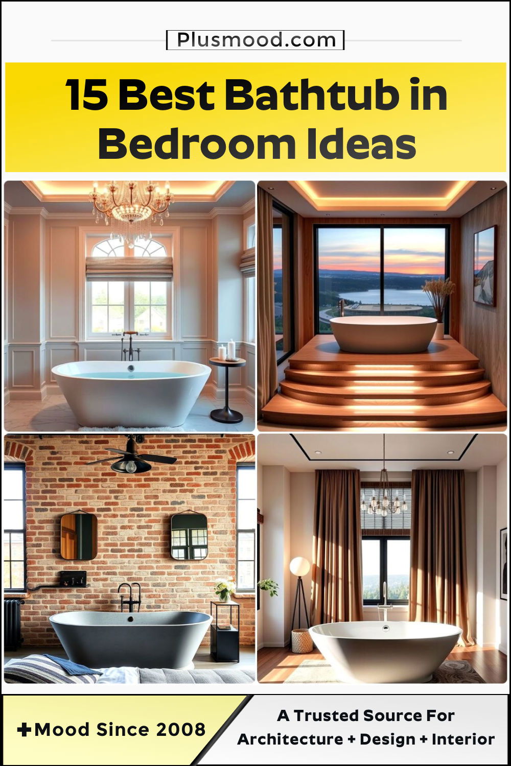 bathtub in bedroom ideas to copy