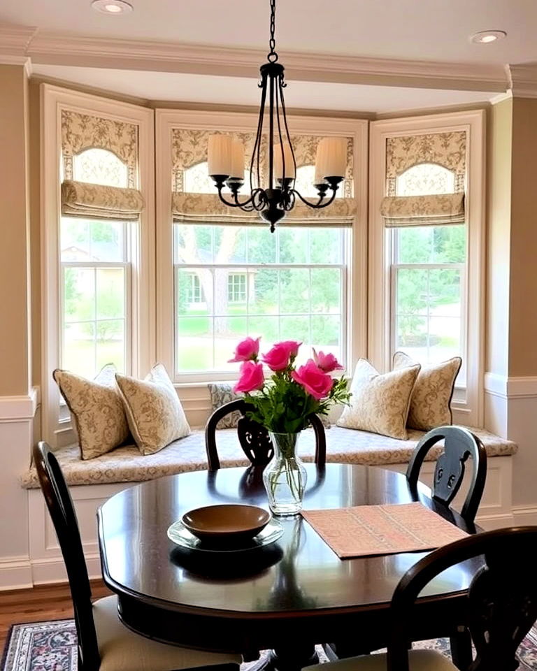 bay windows with built in seating - 20 Dining Room Window Ideas