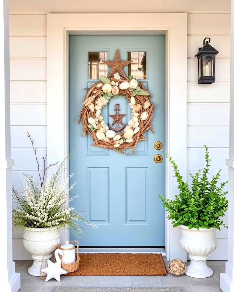 beachcombers welcome summer door decoration - 15 Summer Door Decoration Ideas