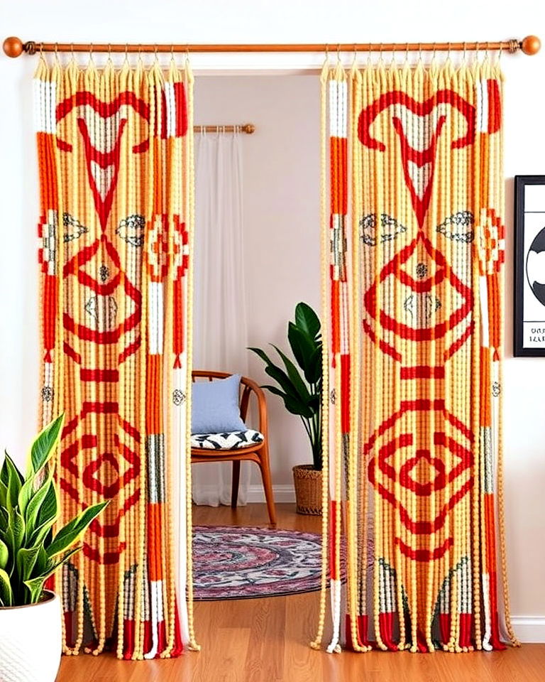 beaded doorway curtains for bohemian flair - 20 Doorway Curtain Ideas