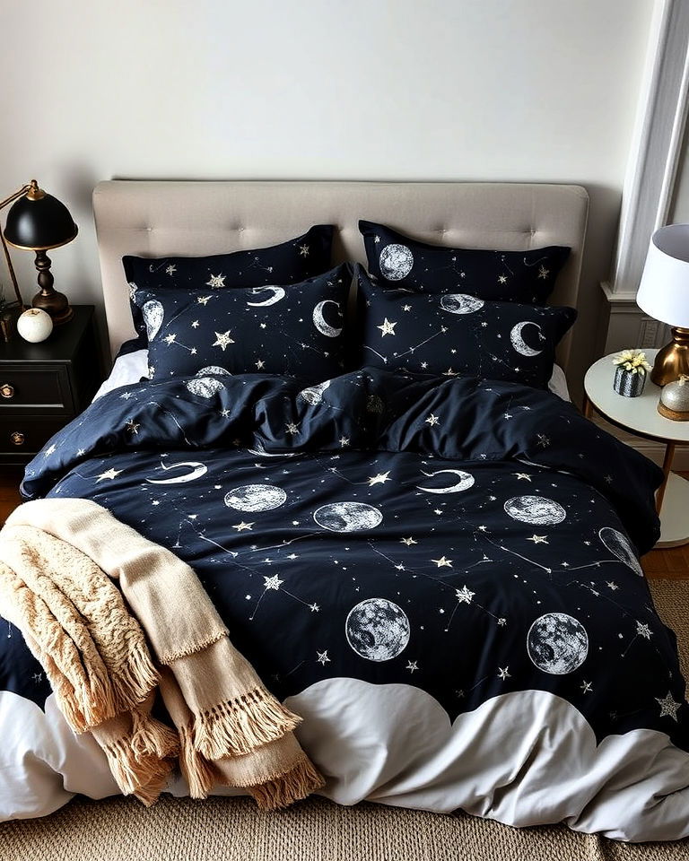 beautiful celestial bedding whimsigoth bedroom - 20 Whimsigoth Bedroom Ideas