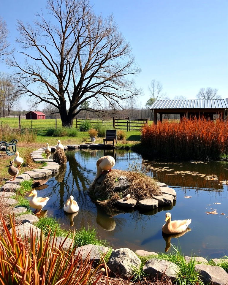 beautiful duck habitat pond beautiful duck habitat pond - 15 Farm Pond Ideas
