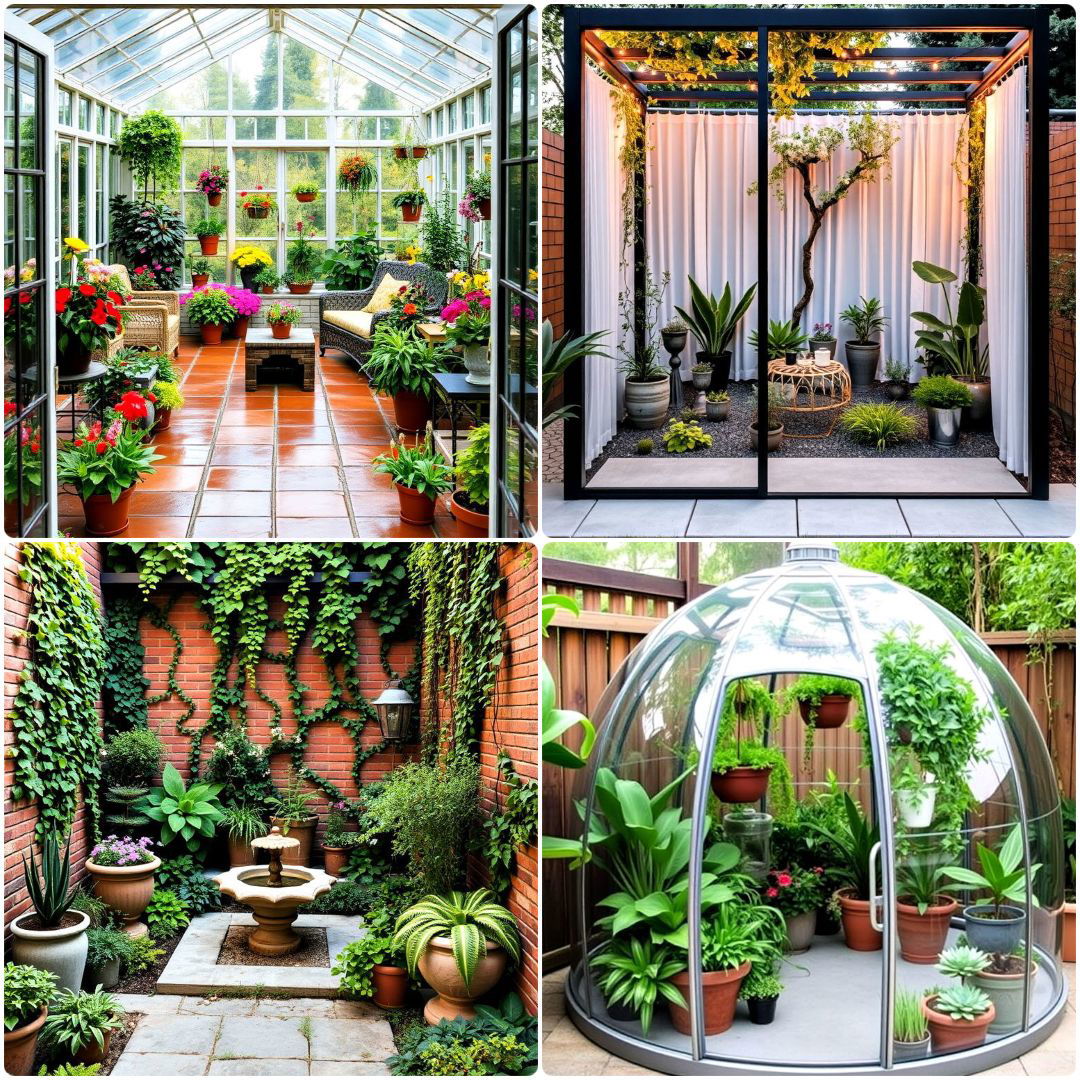 beautiful enclosed garden ideas