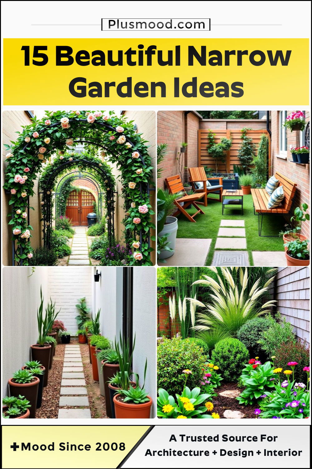beautiful narrow garden ideas