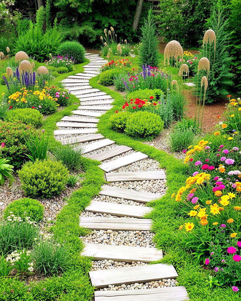 beautiful rustic garden paths - 20 Aesthetic Garden Ideas