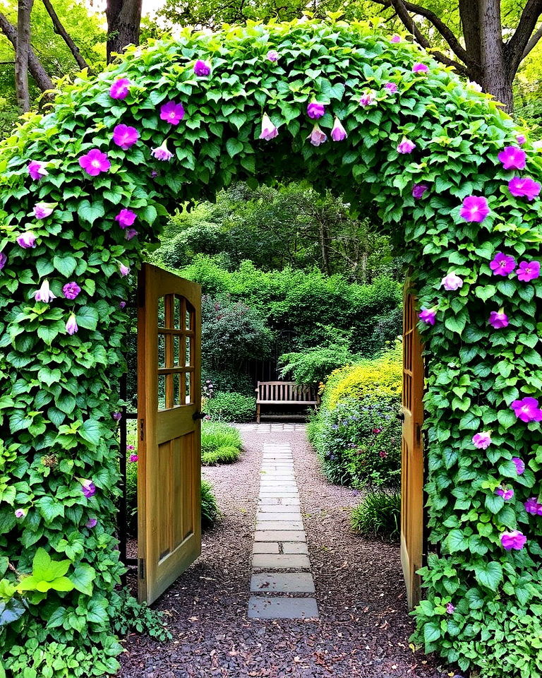 beautiful woodland archway - 15 Woodland Garden Ideas