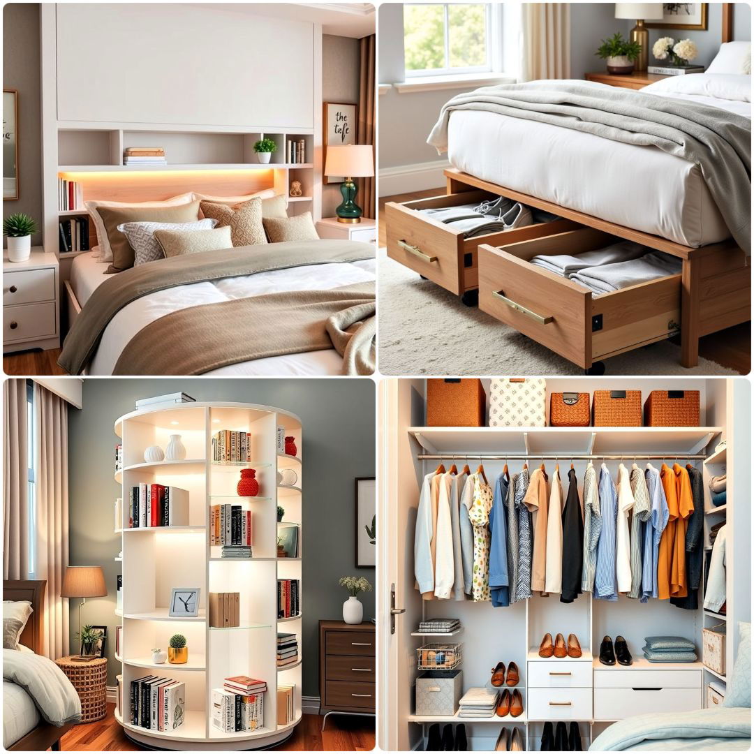 30 Bedroom Storage Ideas For Small Rooms And Max Space