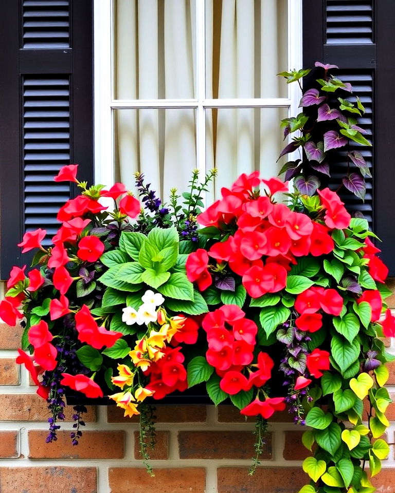 begonias with sweet potato vine begonias with sweet potato vine - 25 Combinations of Window Box Flowers for Shade
