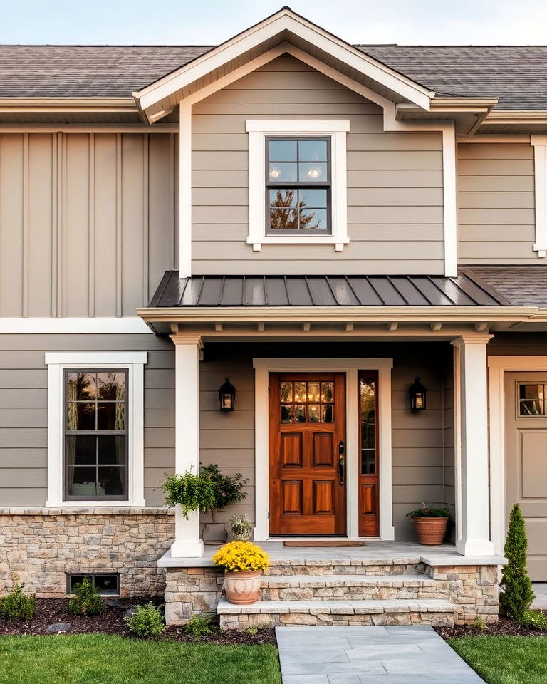 behr toasty gray paint colors for exteriors home - 15 Greige Paint Colors for Exteriors