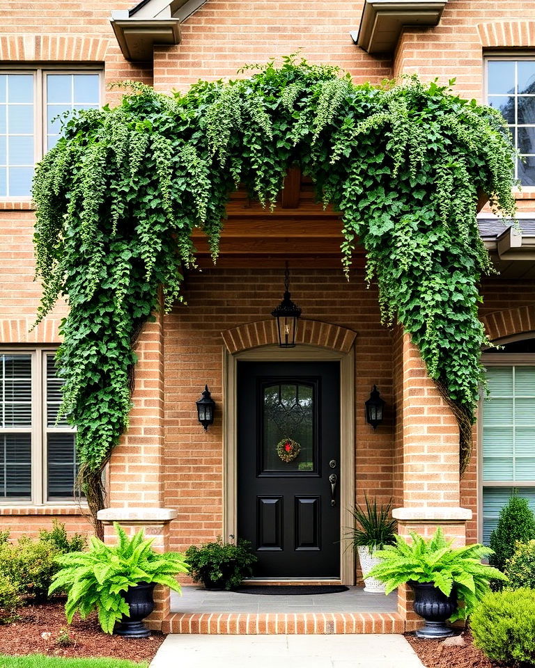 beige brick with pergola exterior home - 25 Beige Brick Exterior Home Ideas