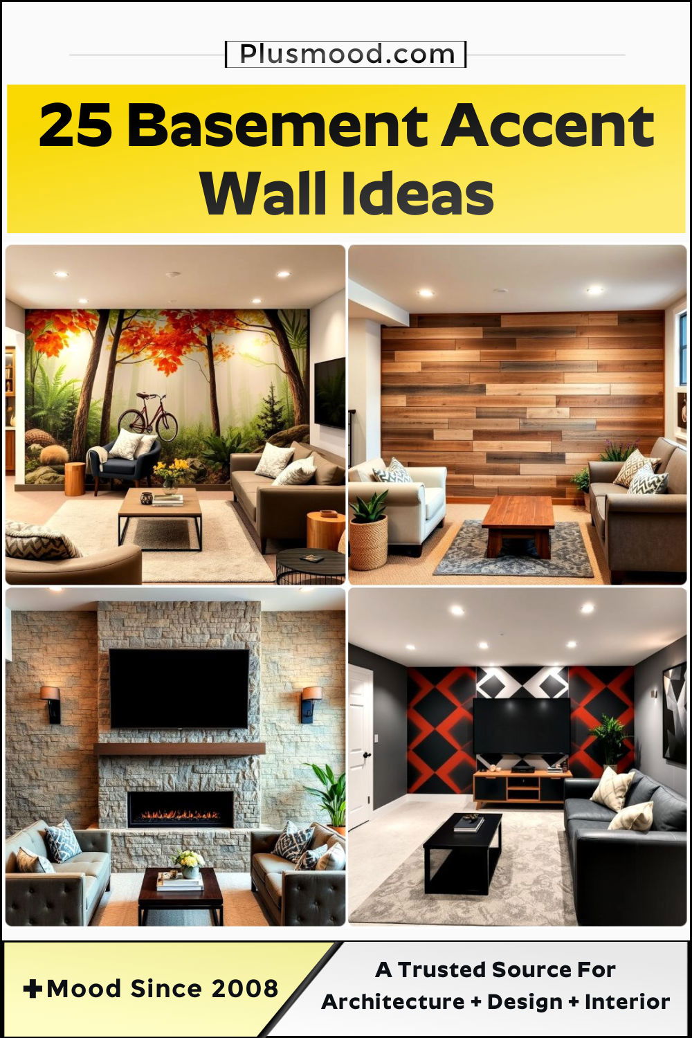 best basement accent wall ideas