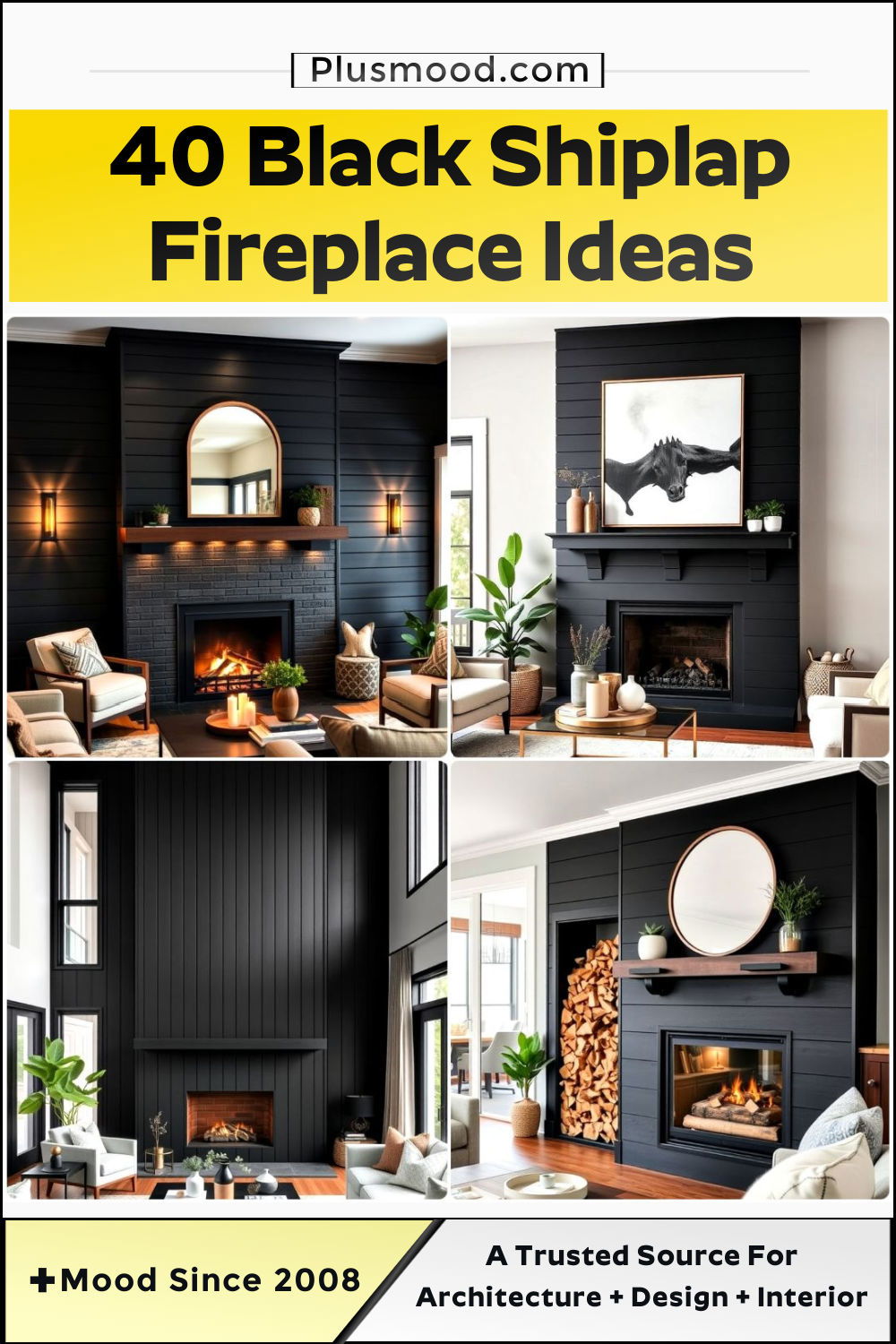 best black shiplap fireplace ideas