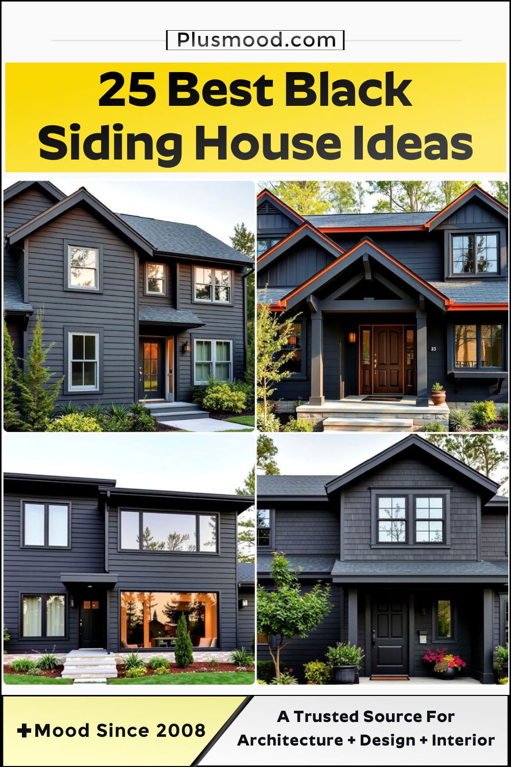 best black siding house ideas
