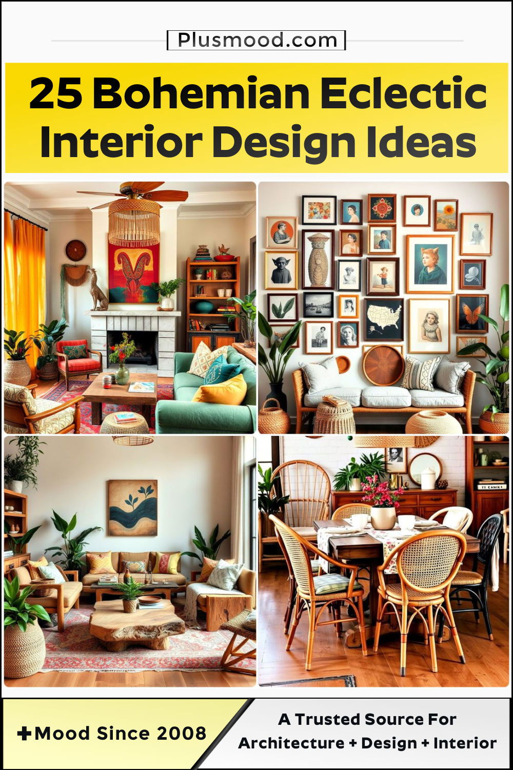 best bohemian eclectic interior design ideas