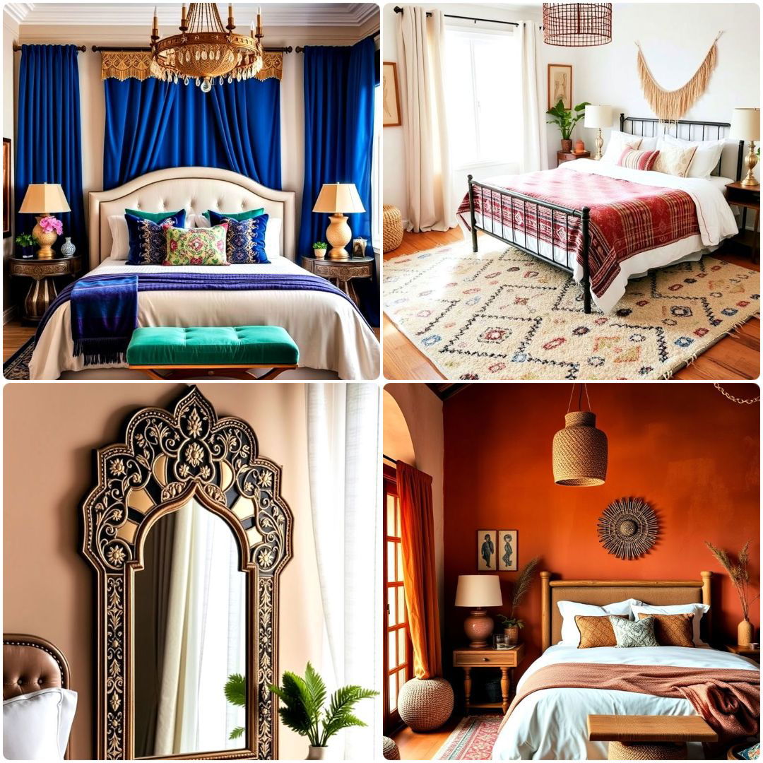 best bohemian moroccan bedroom ideas