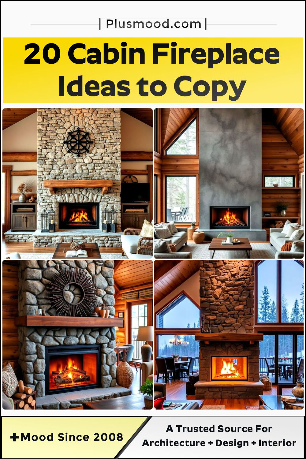 best cabin fireplace ideas