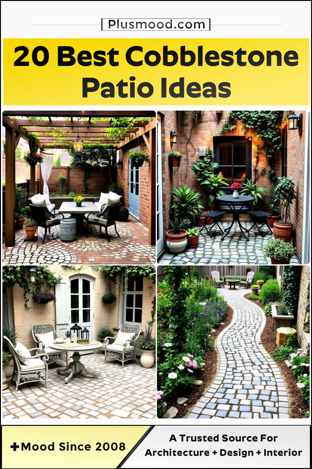 best cobblestone patio ideas