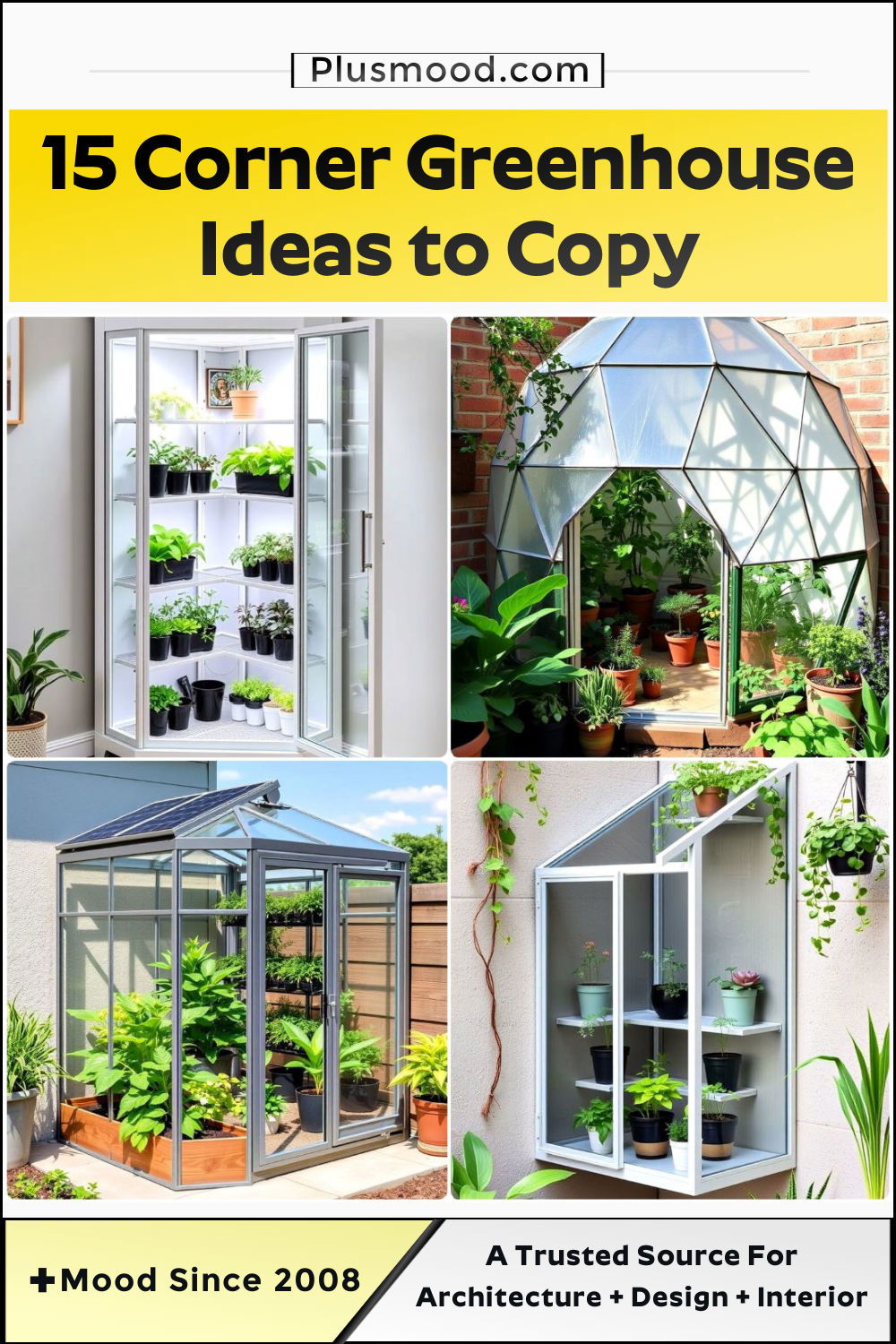 best corner greenhouse ideas