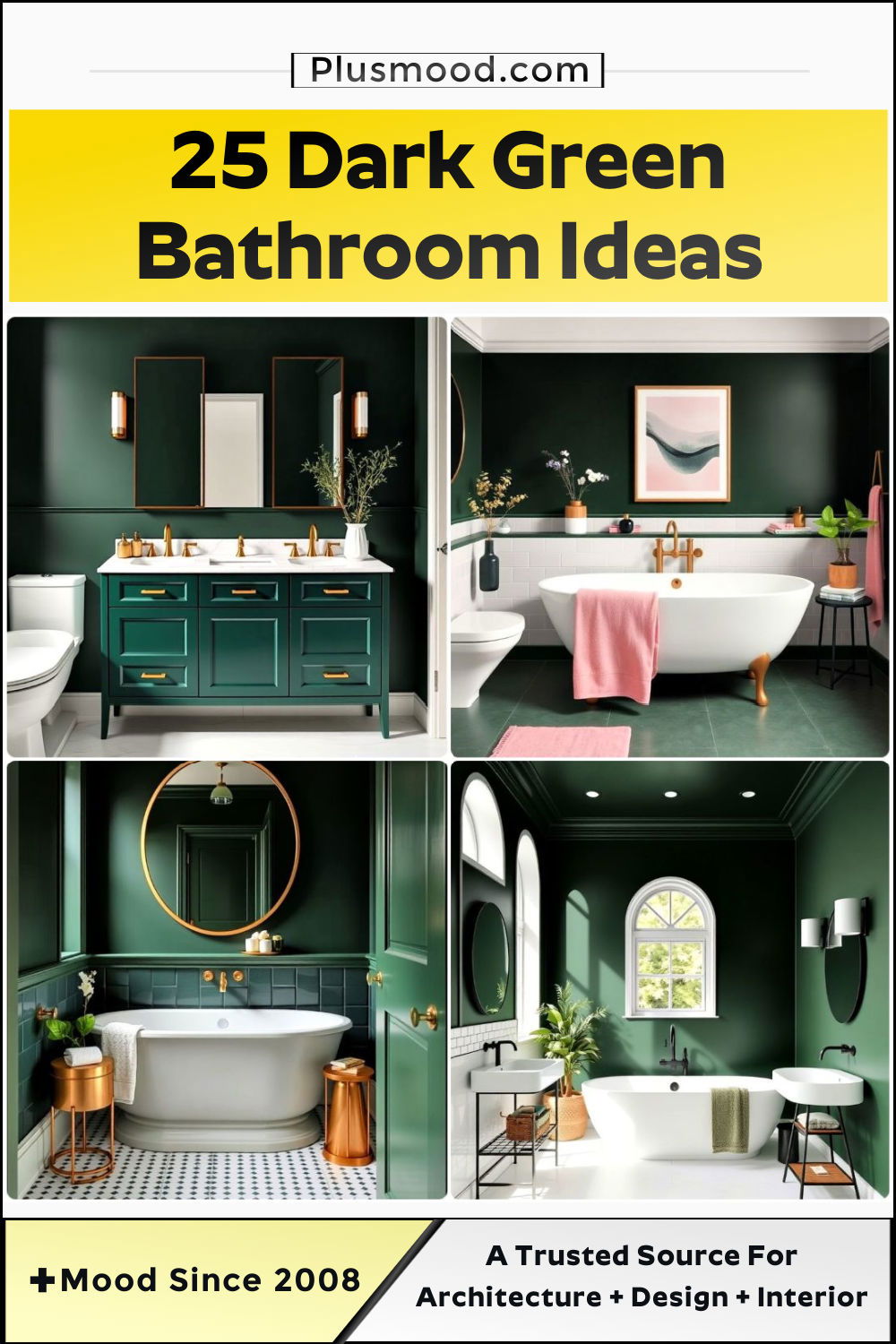 best dark green bathroom ideas