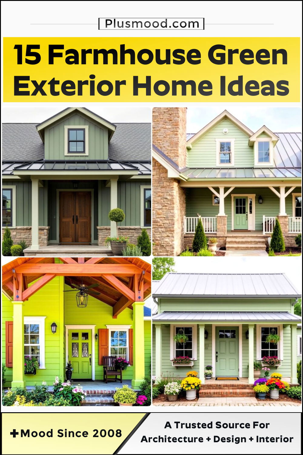 best farmhouse green exterior home ideas