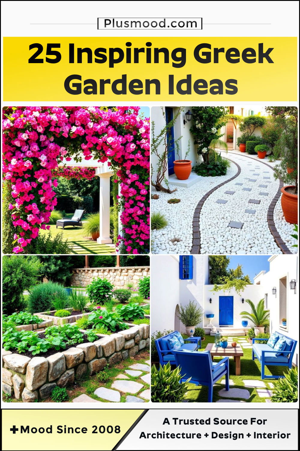 best greek garden ideas