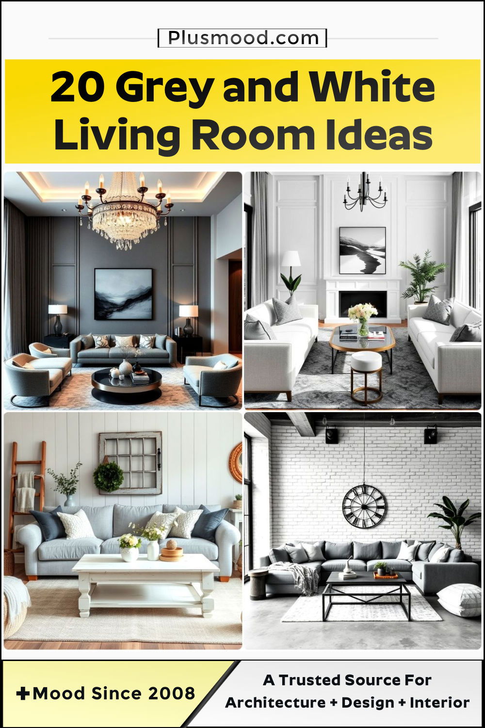 best grey and white living room ideas