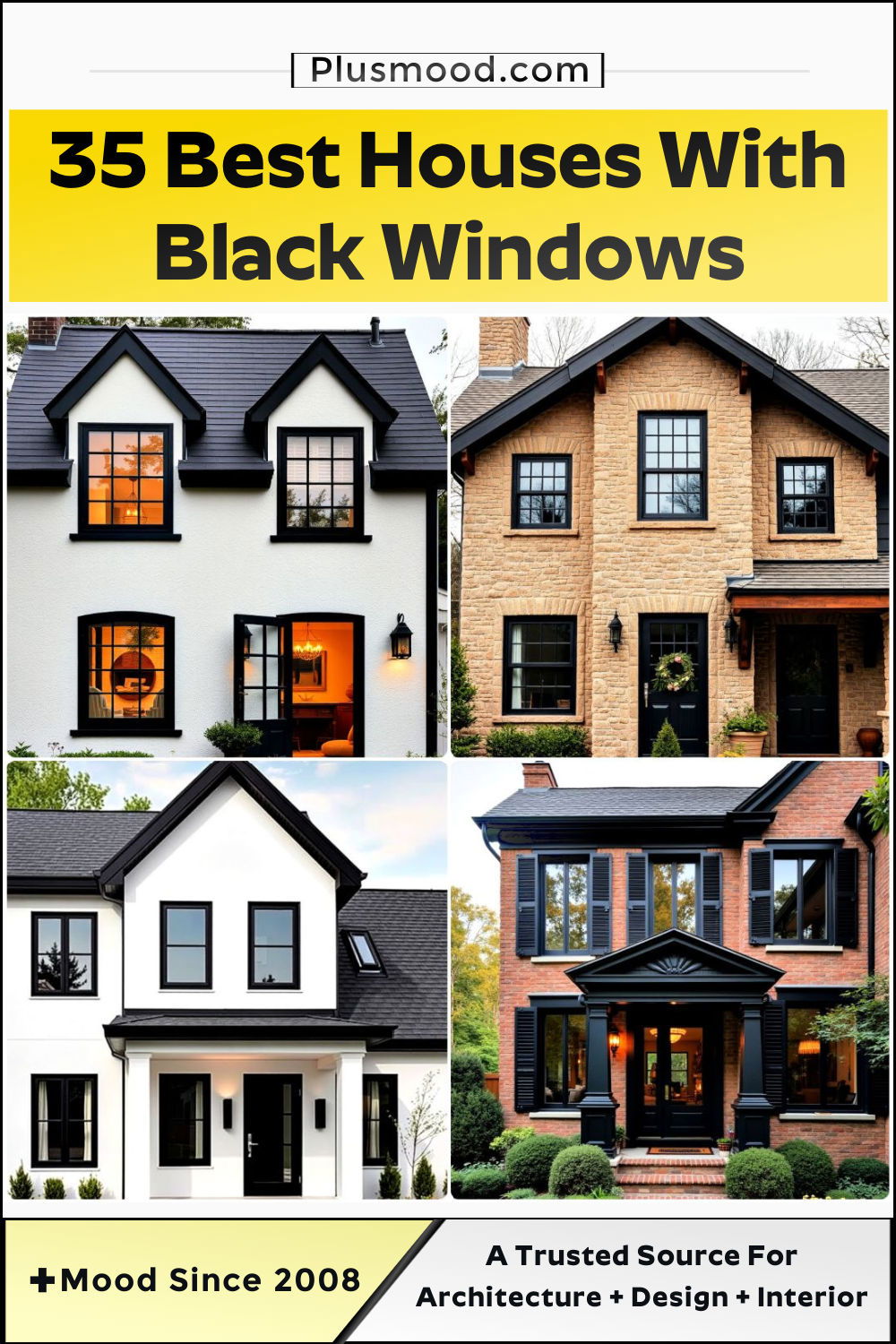best houses with black windows