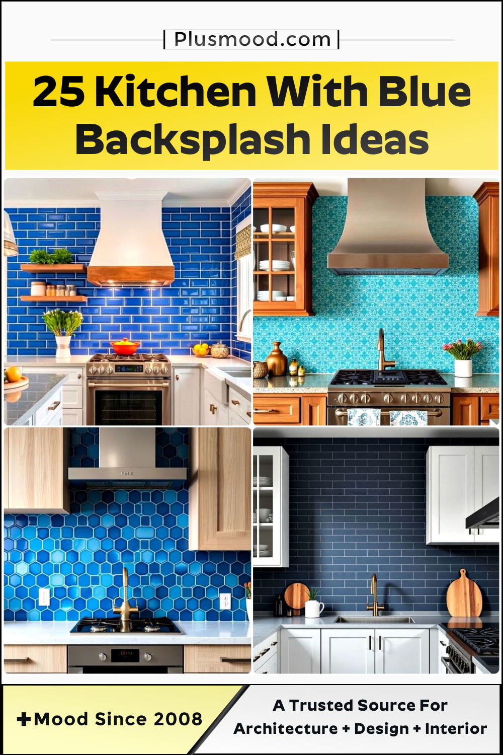 best kitchen with blue backsplash ideas