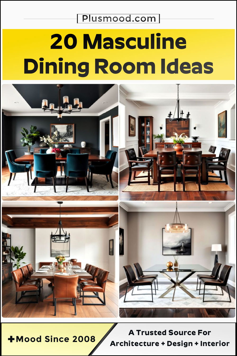 best masculine dining room ideas