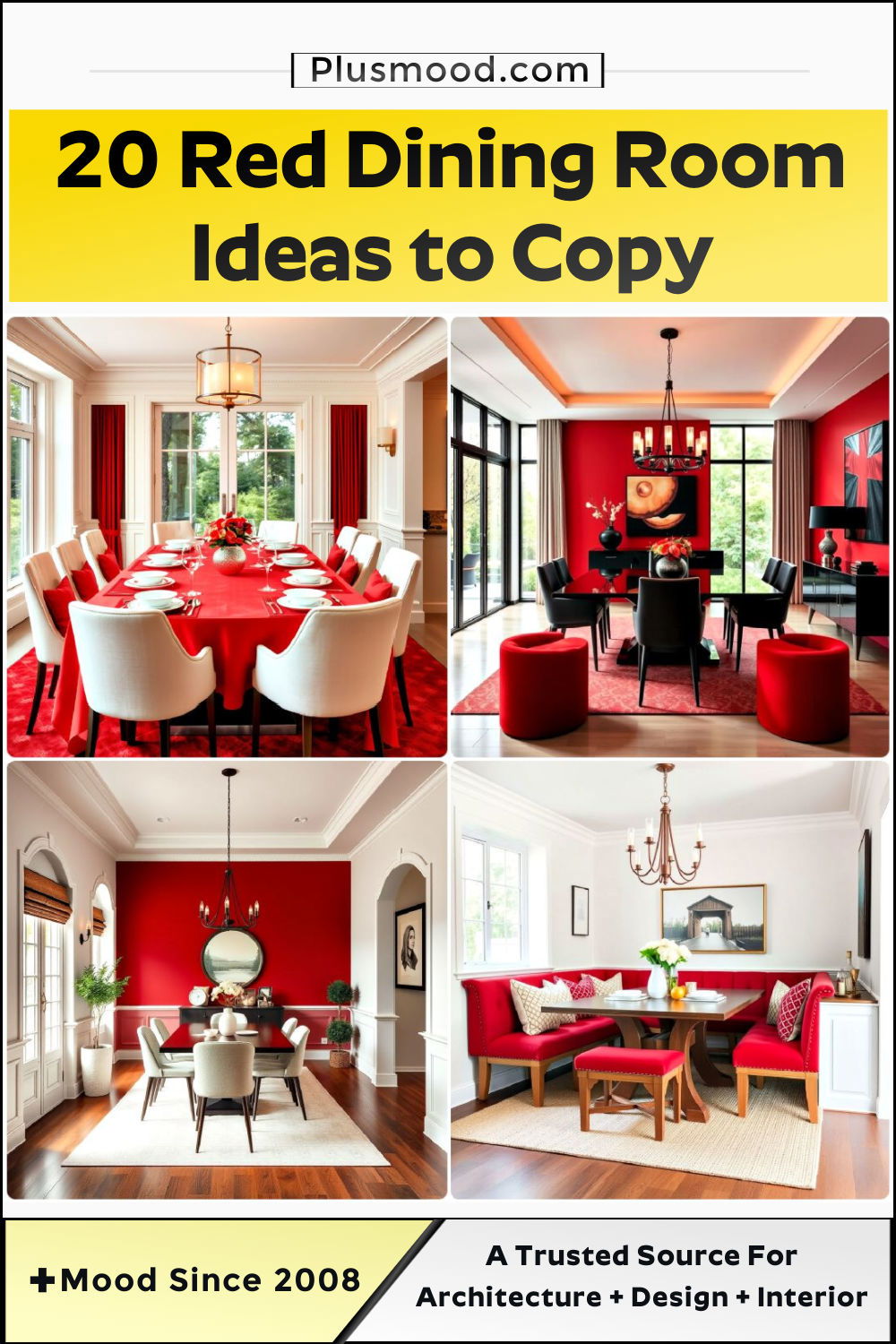 best red dining room ideas