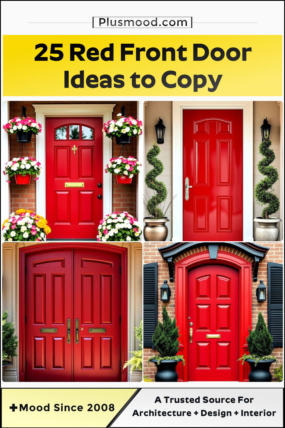 best red front door ideas