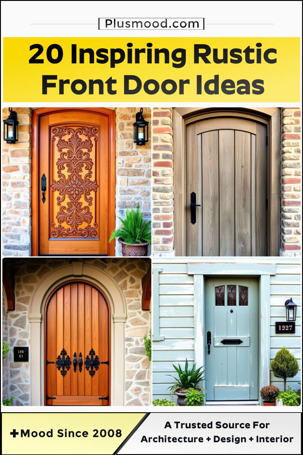best rustic front door ideas