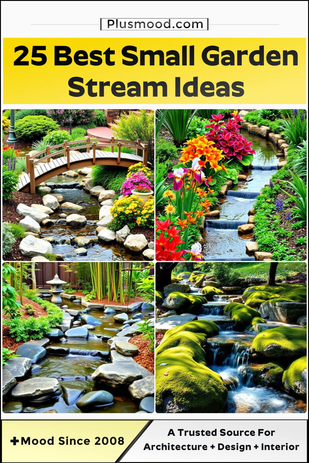 best small garden stream ideas