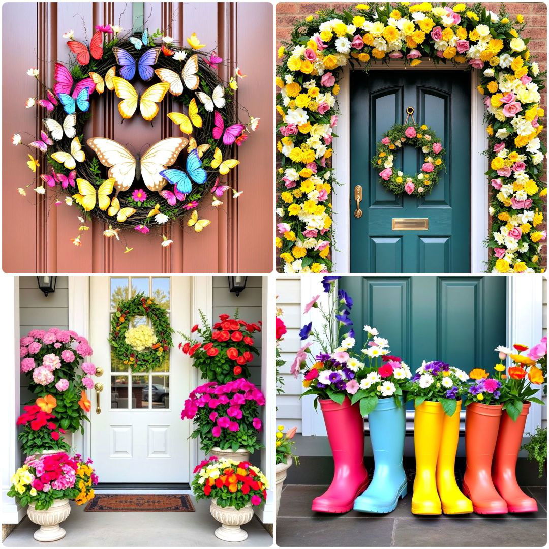 best spring front door decor ideas