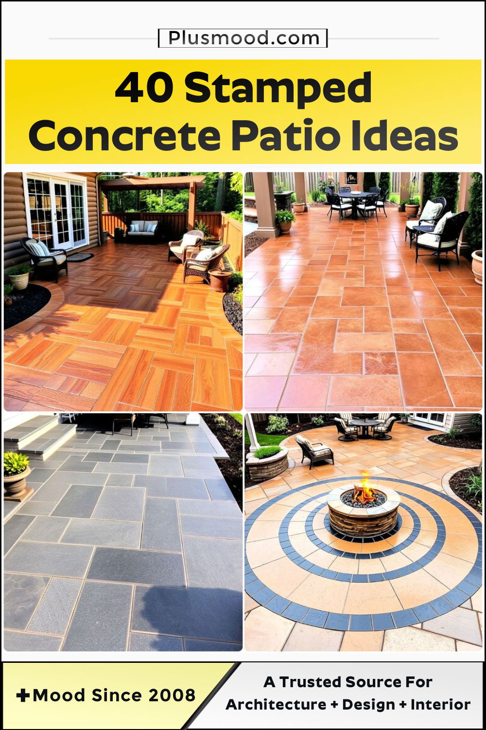 best stamped concrete patio ideas