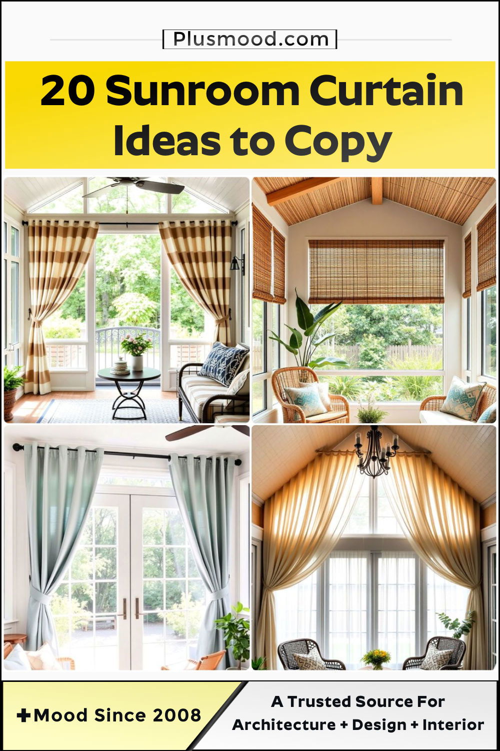 best sunroom curtain ideas