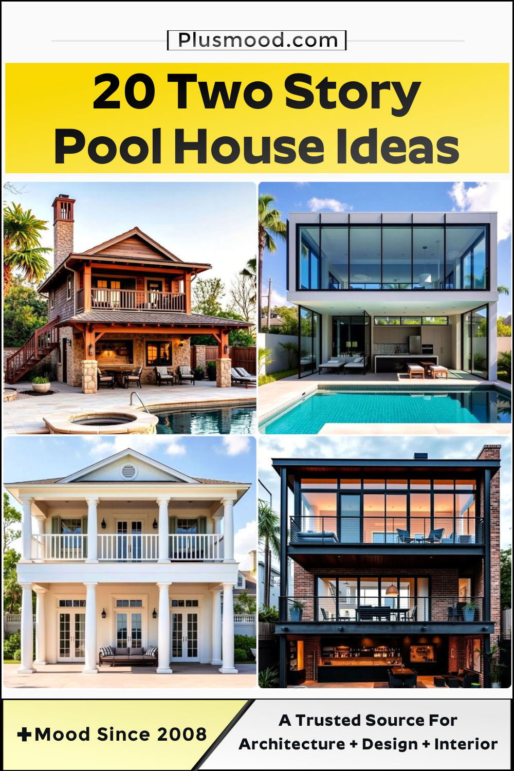best two story pool house ideas
