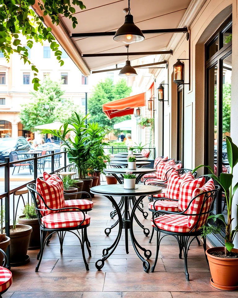 bistro style seating italian cafe - 25 Italian Restaurant Decor Ideas
