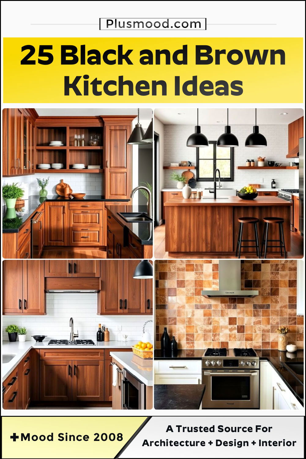 black and brown kitchen ideas