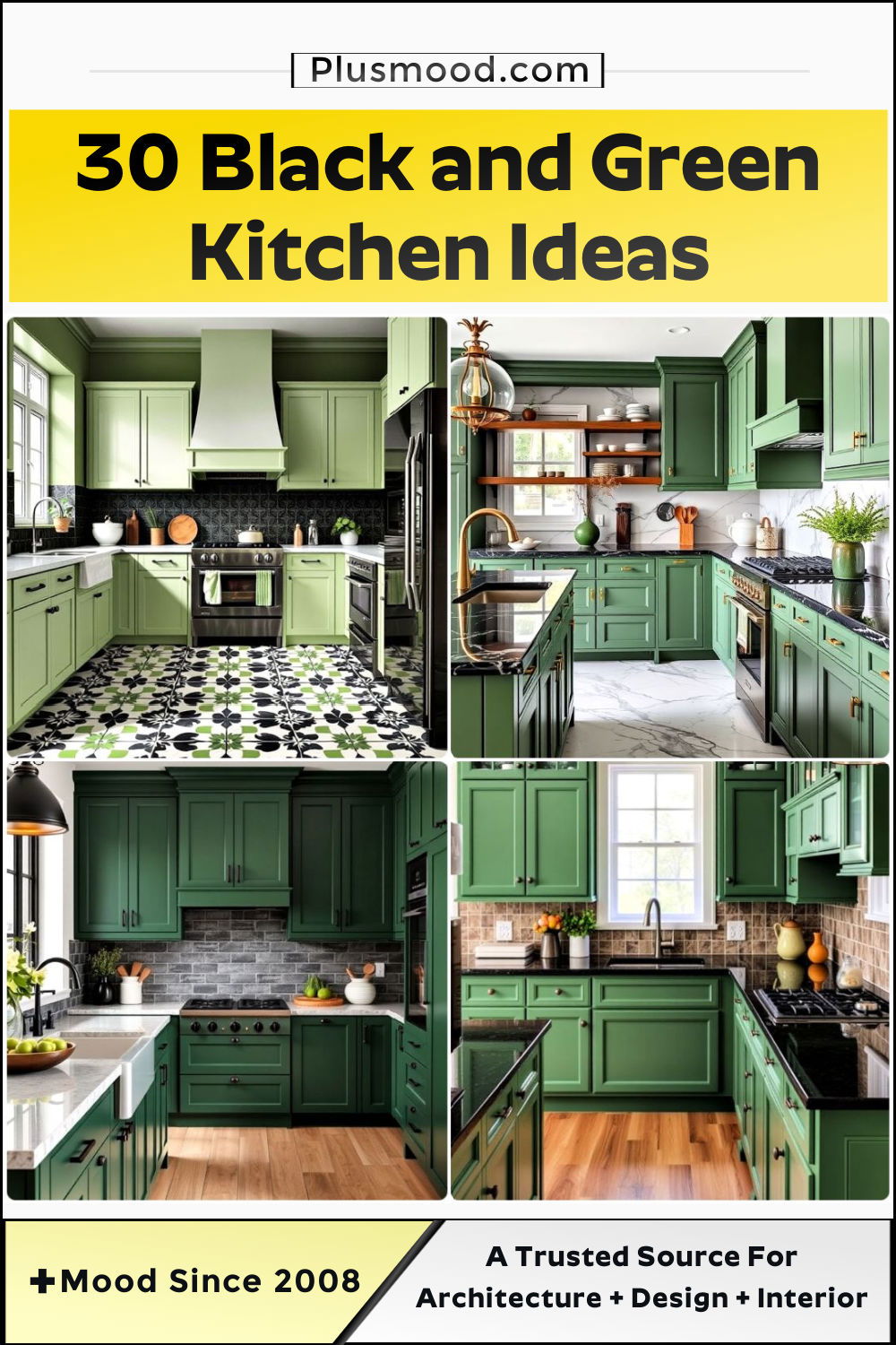 black and green kitchen ideas