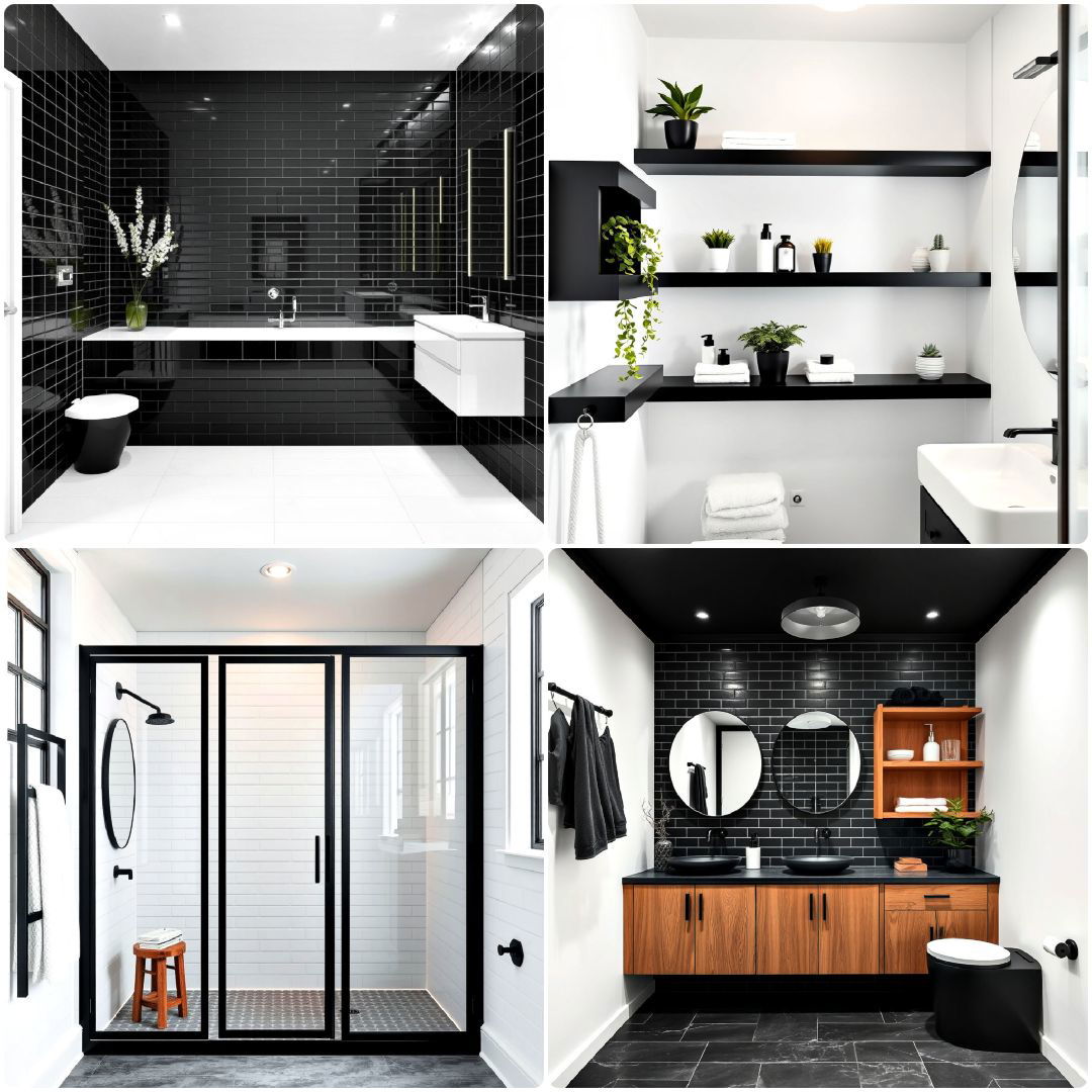 black bathroom ideas