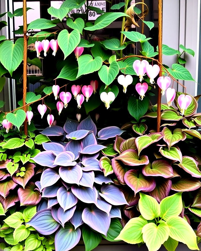 bleeding heart and hostas for window box bleeding heart and hostas for window box - 25 Combinations of Window Box Flowers for Shade