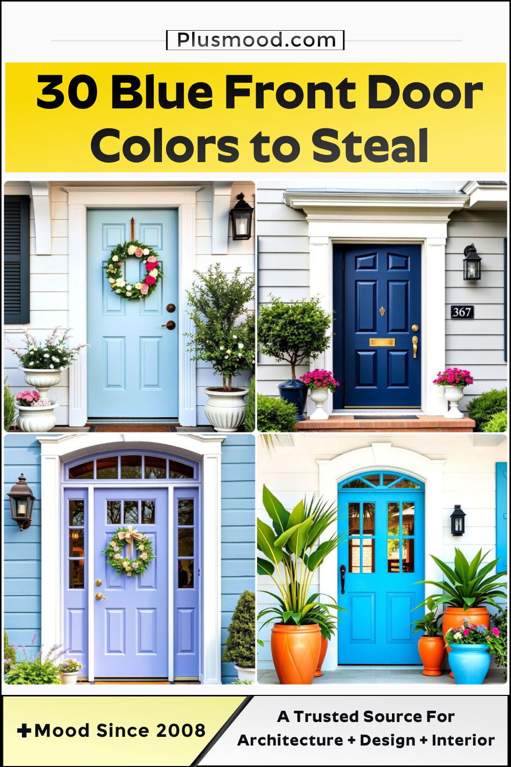 blue front door colors to copy