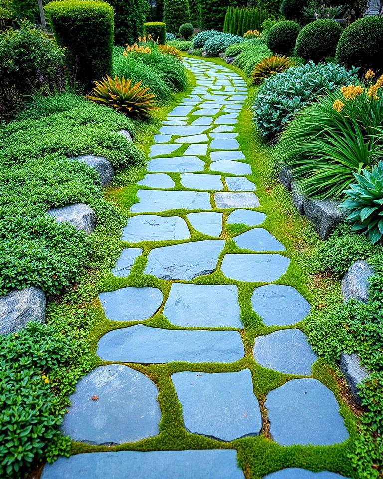 bluestone walkway with ground cover - 20 Bluestone Walkway Ideas